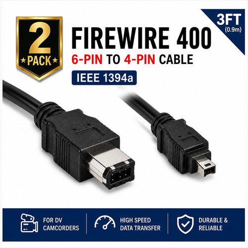3ft firewire 400 - 6pin, 4